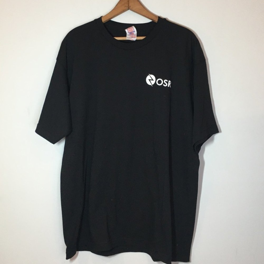 Bayside OSR black short sleeve t-shirt 100% preshrunk cotton size large NWOT - Picture 2 of 4